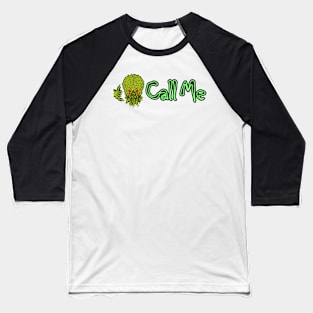 Pixel Cthulhu Call Me Baseball T-Shirt